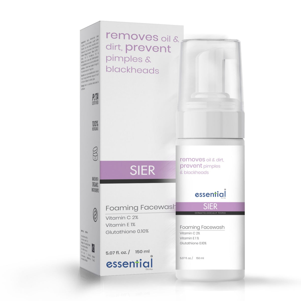 Essential Derma Foaming Face Wash